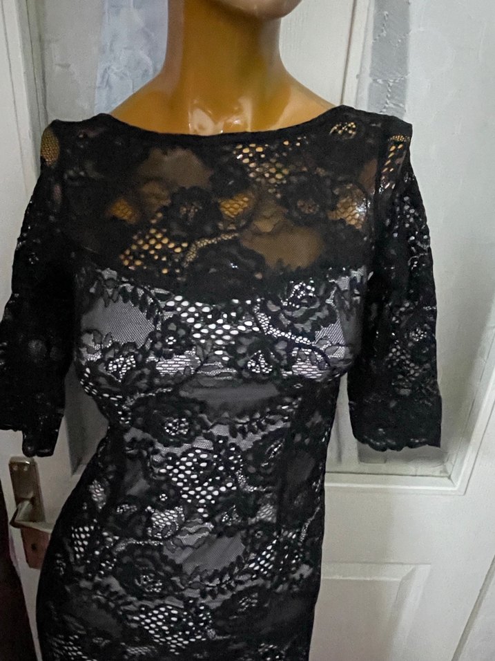 Dantel Detaylı hoş elbise - Görsel 2