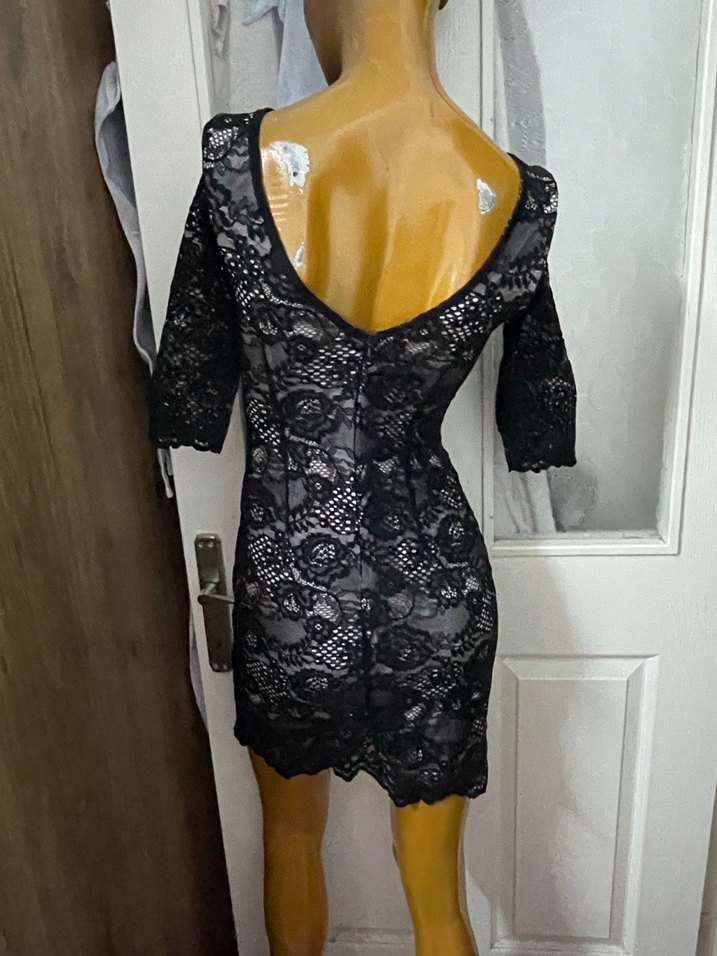 Dantel Detaylı hoş elbise - Görsel 5