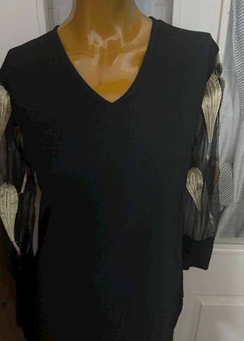 Kol detaylı hoş bluz - Görsel 2