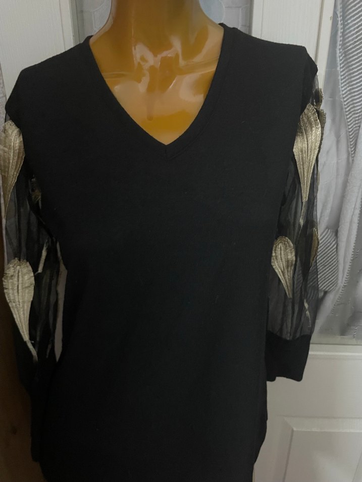 Kol detaylı hoş bluz - Görsel 2