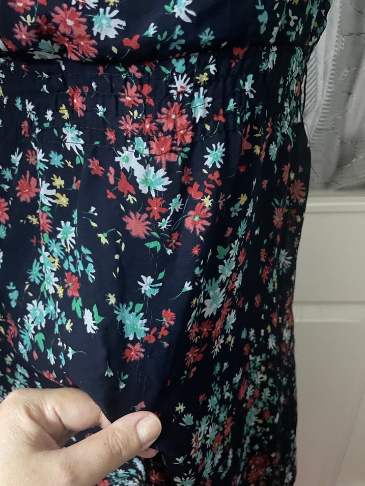 Çiçek Desenli Kısa elbise - Görsel 4