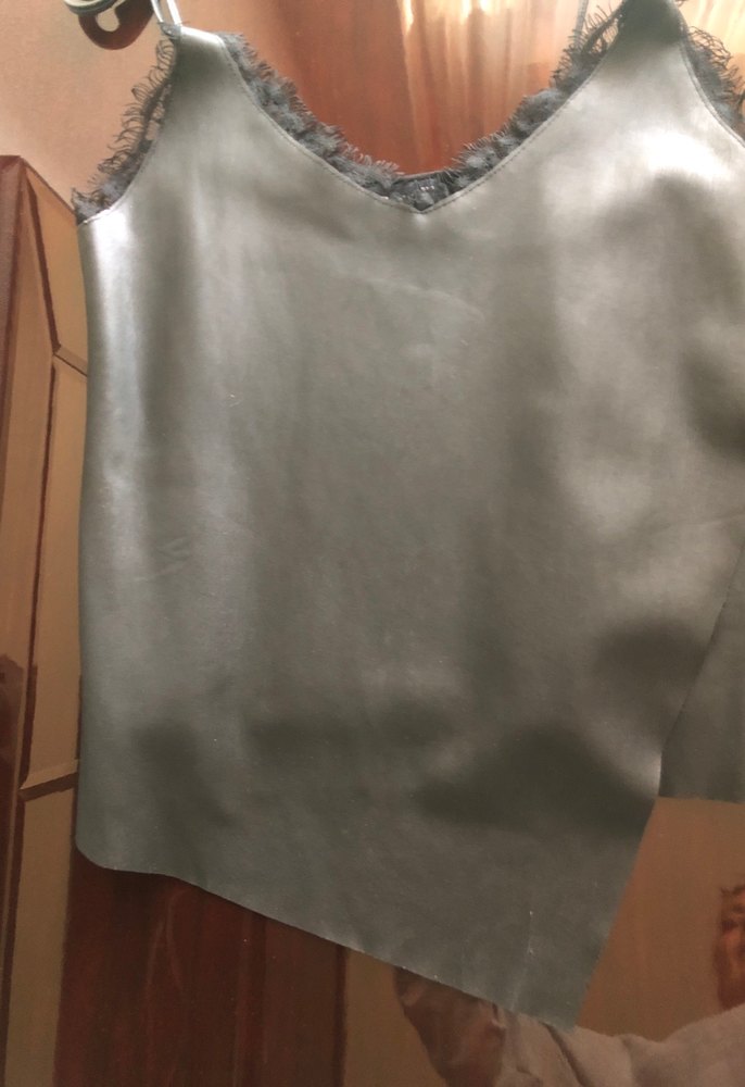 Dantelli Siyah önü seri arkası triko aşklı bluz - Görsel 5