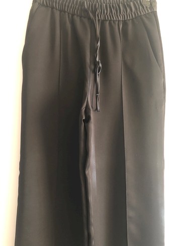 Siyah Kadın Zara jogger parlak pantolon - Görsel 2