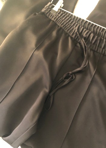 Siyah Kadın Zara jogger parlak pantolon - Görsel 4