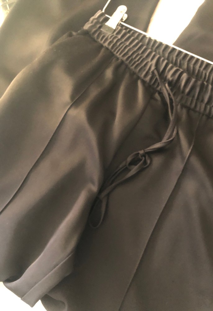 Siyah Kadın Zara jogger parlak pantolon - Görsel 4