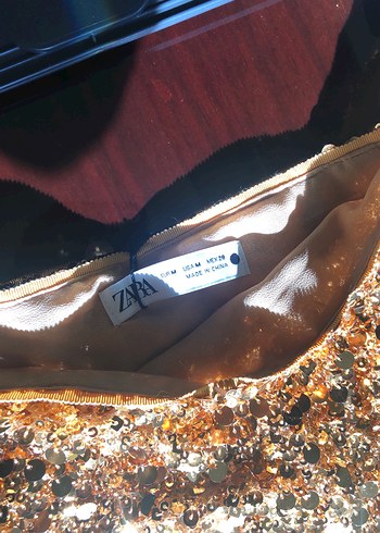 Parlak Altın Mini Etek - Görsel 3