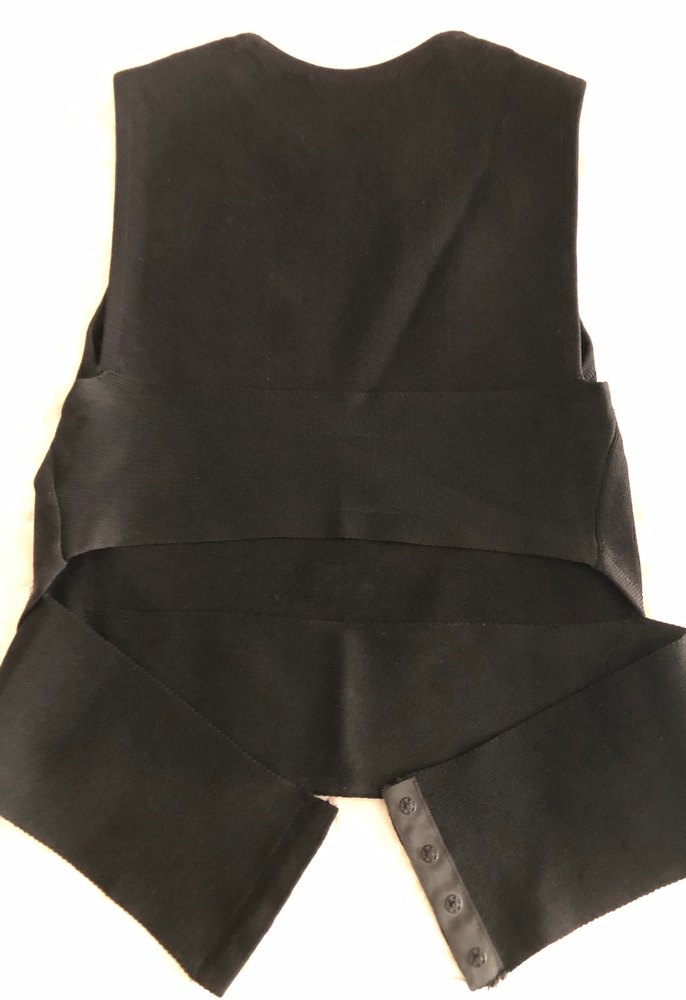 Siyah Kolsuz Kadın triko atlet - Görsel 3