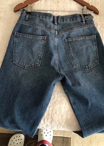 38 beden kemer detaylı mavi branş - Görsel 2