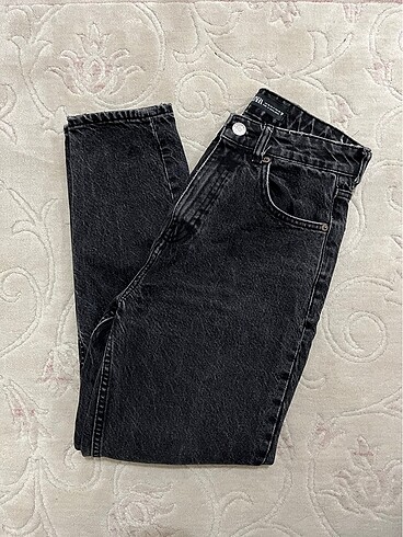 Zara siyah mom jean