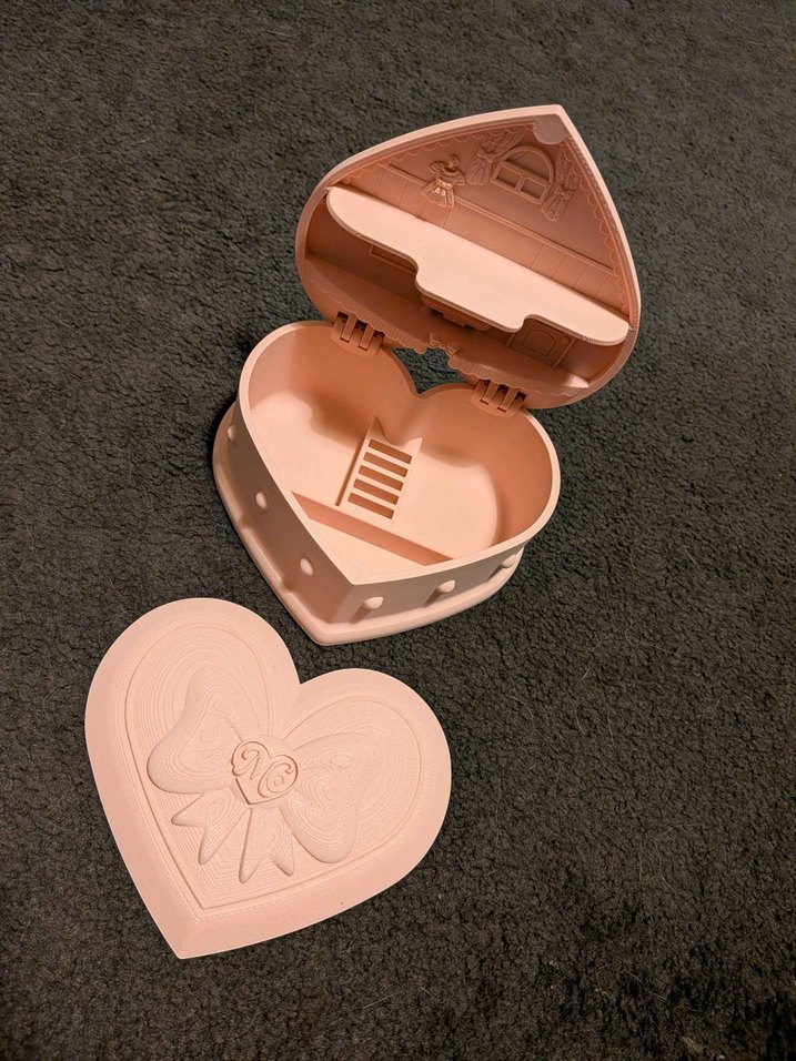 pembe Kalp Şeklinde takı kutusu - Görsel 3