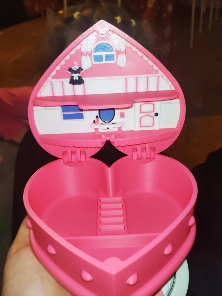 pembe Kalp Şeklinde takı kutusu - Görsel 4