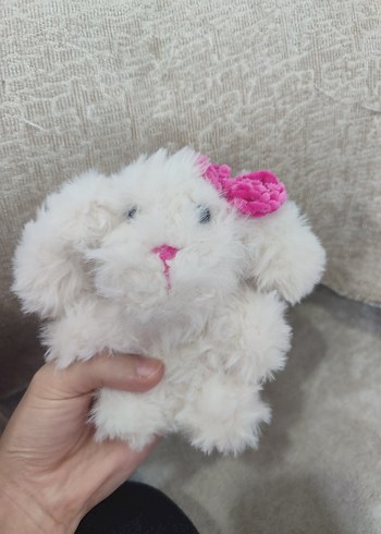 Beyaz Peluş Oyuncak Tavşan - Görsel 2