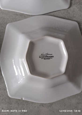 Beden Gri Kenarlı Beyaz 4'lü Yemek Tabağı