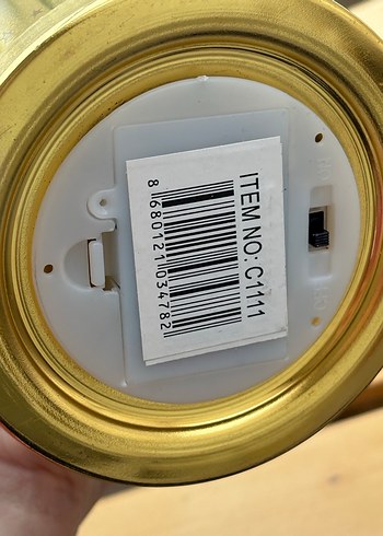 Parlak Altın Renkli Yıldız Desenli lamba - Görsel 2