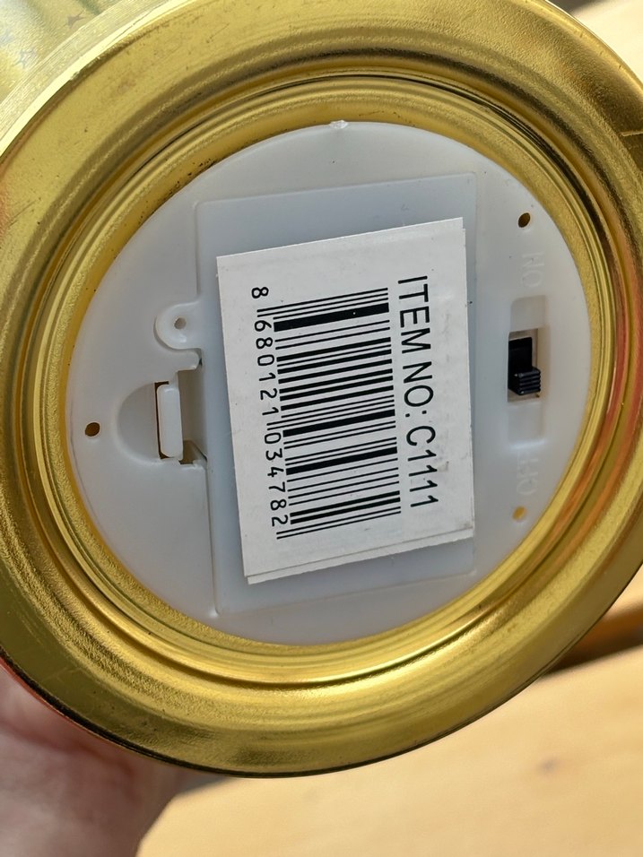 Parlak Altın Renkli Yıldız Desenli lamba - Görsel 2