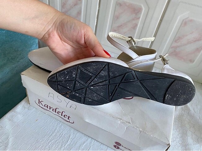 37 Beden beyaz Renk Beyaz sandalet