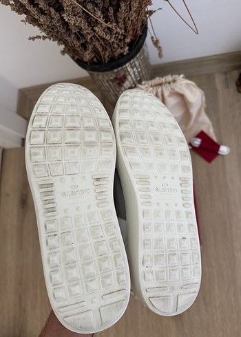 37 Beden Valentino Garavani Open Leather Sneakers Gri