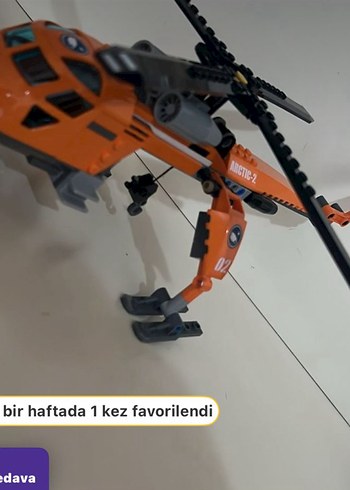 Turuncu LEGO Helikopter