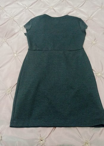 Gri Düğmeli Günlük Elbises - Görsel 2