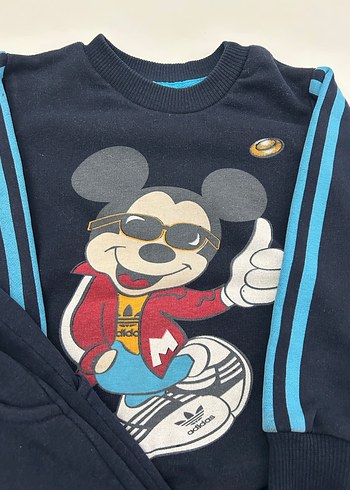 Erkek Çocuk Mavi Adidas Eşofman Takımı - Görsel 2