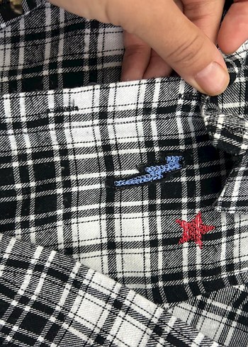 Düğmeli Gri Kareli Erkek Çocuk Gömlek - Görsel 2