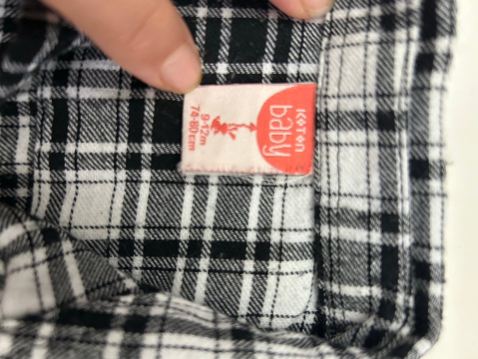 Düğmeli Gri Kareli Erkek Çocuk Gömlek - Görsel 3