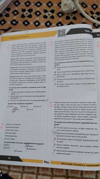Beden Paragraf test kitabı