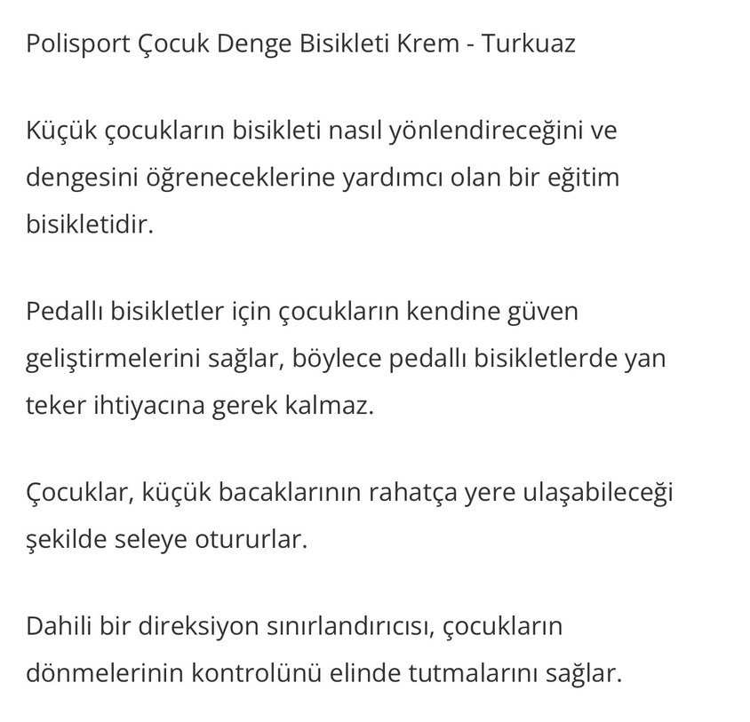 Mint yeşil Beyaz Çocuk 2 Tekerlekli denge Bisikleti - Görsel 3