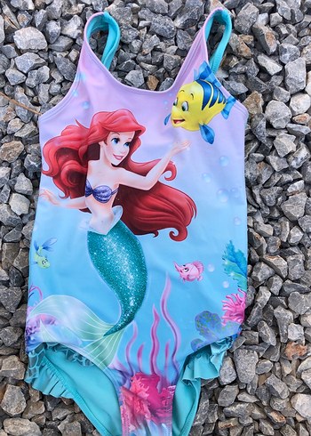 Renkli Baskılı Mavi Mayo ve Kapüşonlu Elbise - Görsel 5