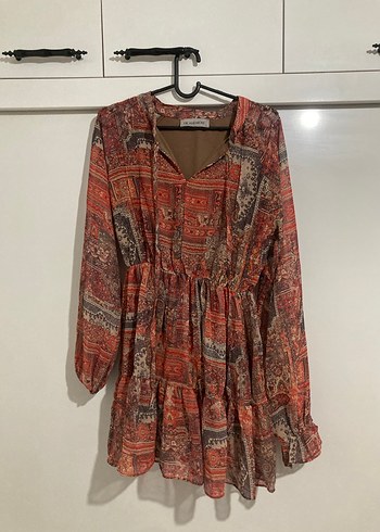 Düğmeli Bohem V Yaka Uzun Kollu Hamile Bluz - Görsel 3