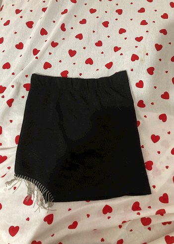 Siyah Drapeli Mini Etek - Görsel 4