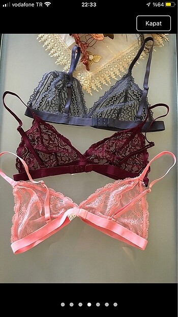 S beden bralet 3lü fiyat - Görsel 2