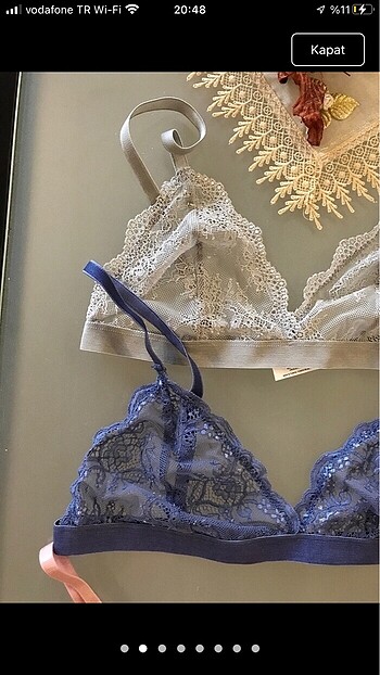 3lü M beden bralet orjinal marka ürünler - Görsel 2