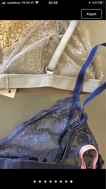 3lü M beden bralet orjinal marka ürünler - Görsel 7