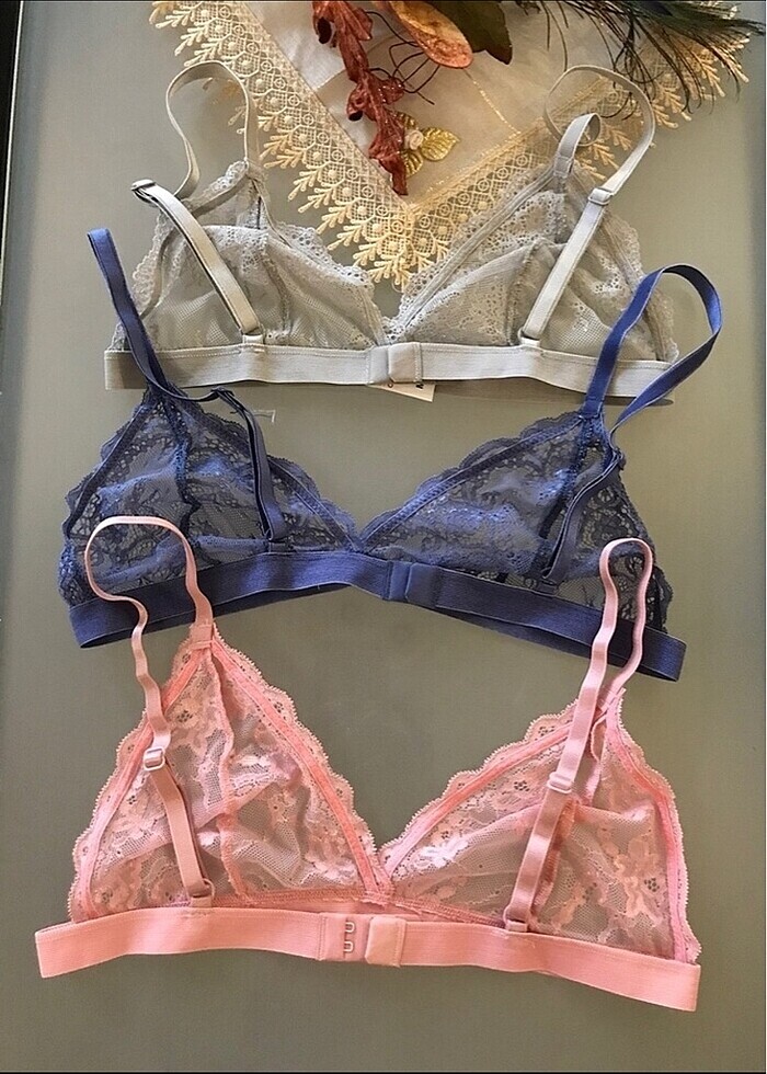 3lü M beden bralet orjinal marka ürünler - Görsel 4