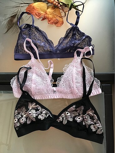 S beden 3lü bralet primark