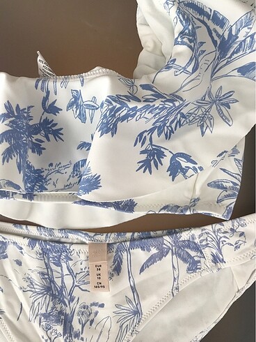 m Beden H&M M beden fırfırlı bikini takımı orjinal ürün