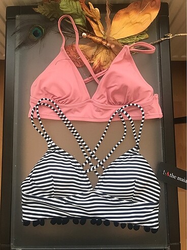 36 beden bikini üstü bralet 2li