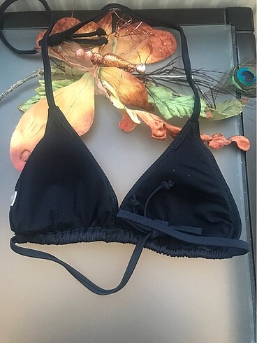 m Beden siyah Renk S beden bikini üstü