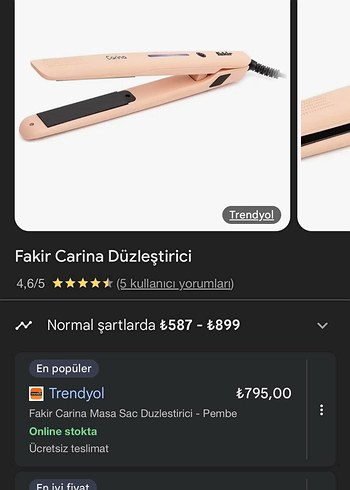 Beden Fakir Saç Düzleştirici