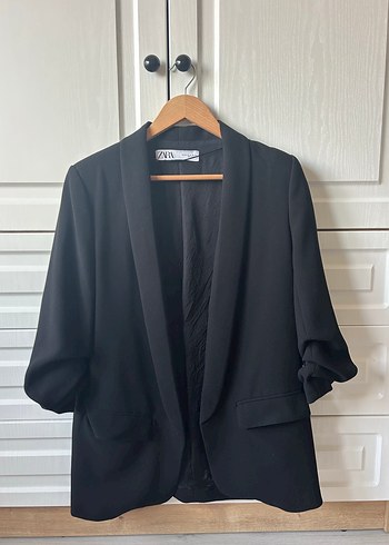 Zara Siyah Oversize Blazer Ceket