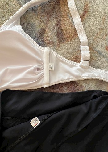 m Beden çeşitli Renk Beyaz Askılı Mini Bikini Üstü