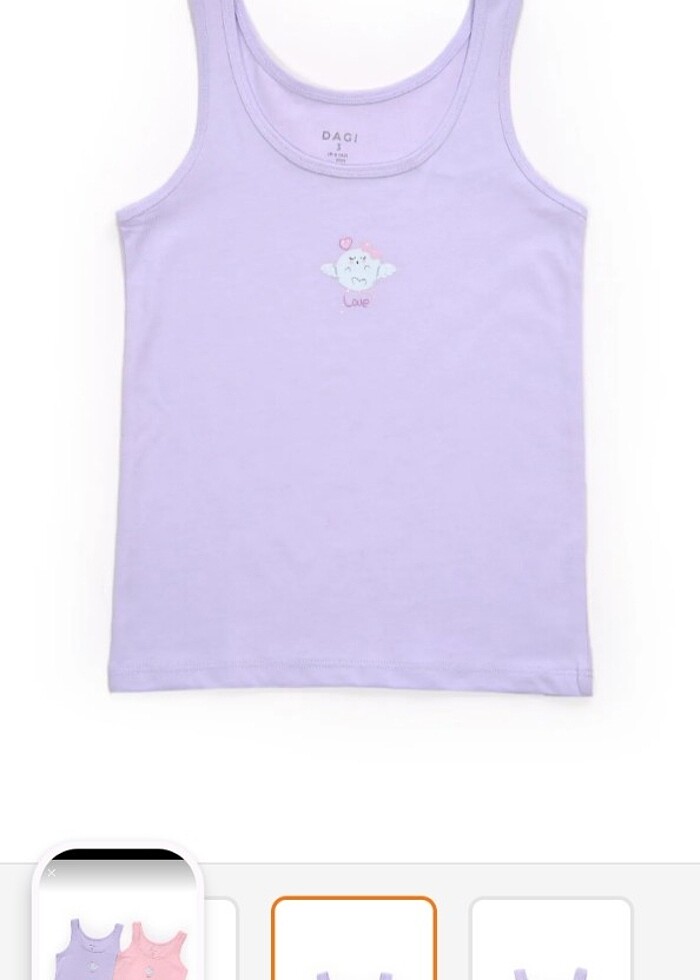 DAGİ MARKA cocuk ikili atlet - Görsel 2