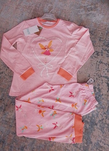 9 Yaş Beden çeşitli Renk PENTİ MARKA cocuk pijama takımı