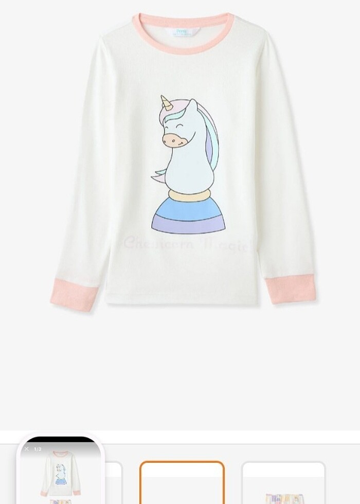Penti  termal kız pijama takımı  - Görsel 4