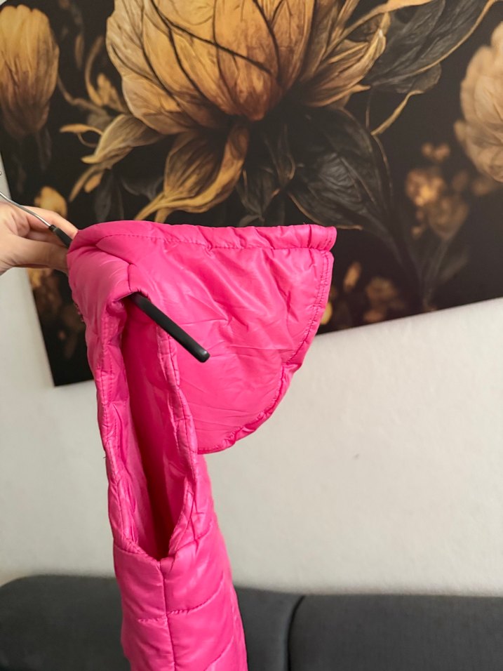 Kız Çocuk Pembe Fermuarlı Yelek - Görsel 2