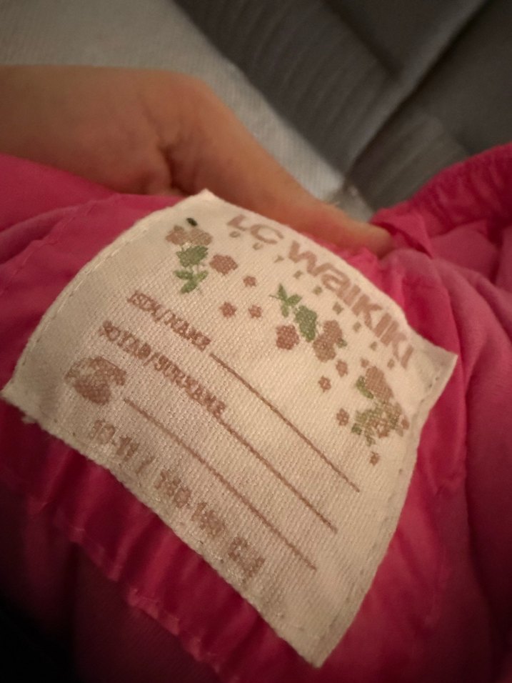 Kız Çocuk Pembe Fermuarlı Yelek - Görsel 3