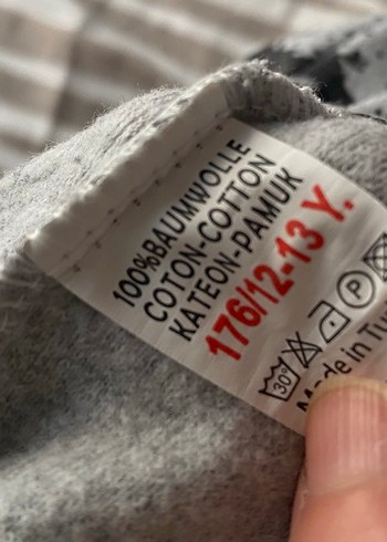 Gri Baskılı Kız Tayt - Görsel 2