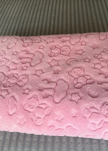 Pembe Bebek Battaniyesi Yumuşak Dokulu - Görsel 3