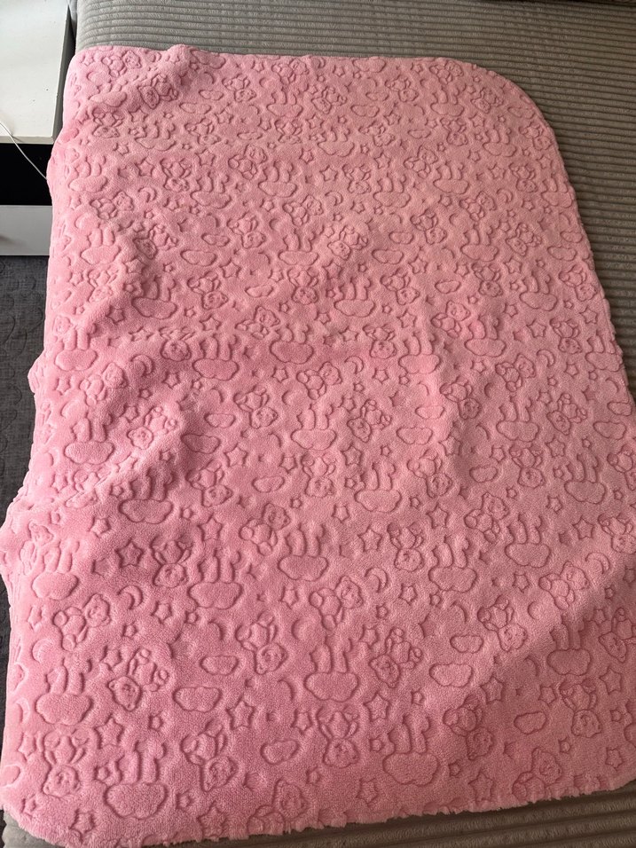 Pembe Bebek Battaniyesi Yumuşak Dokulu - Görsel 4